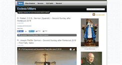 Desktop Screenshot of ecclesiamilitans.com